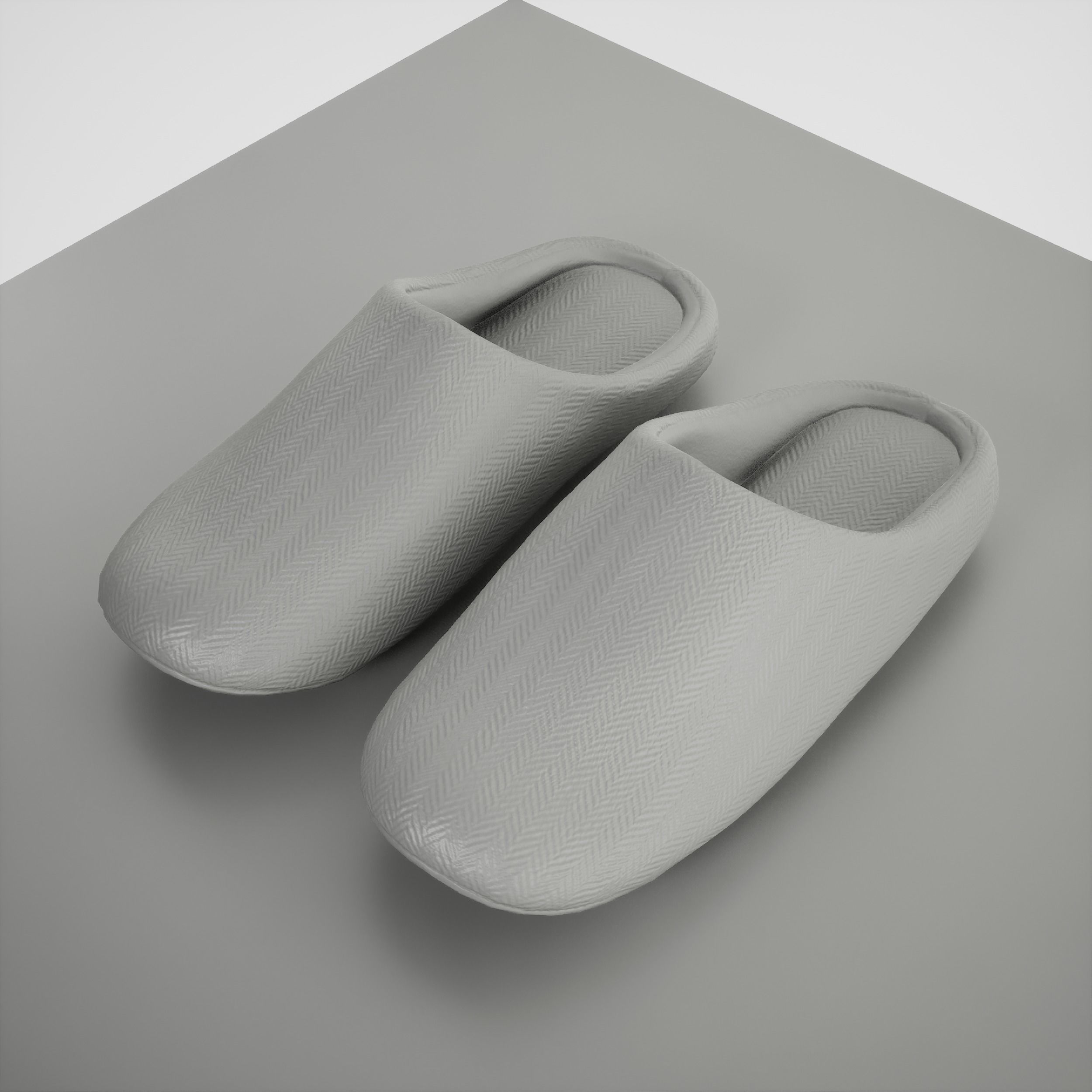 Game-Ready House Shoes Low-poly 3D model_6