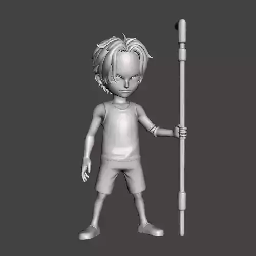 Portgas D Ace - kid 3d model