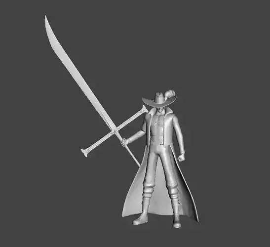 Dracule Mihawk - hawk eyes 3D Model
