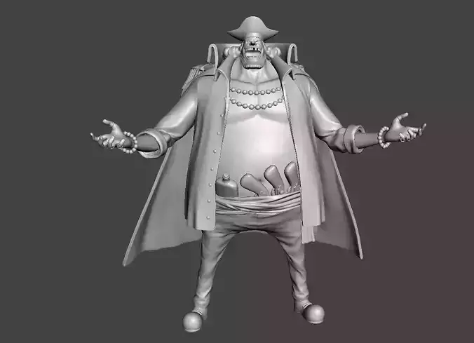 Marshall D Teach - Marineford 3D Model 3D print model