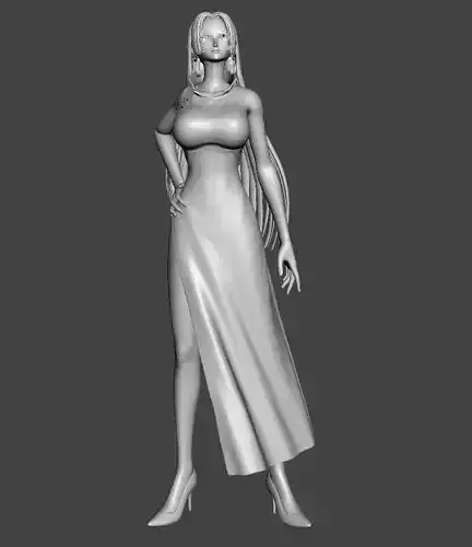 Boa Hancock  - Marineford 3D Model 3D print model