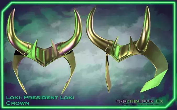 President Loki Crown Cosplay 3D print model