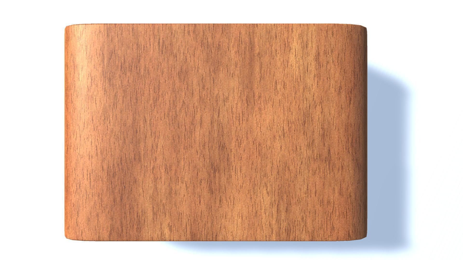 Curved Center Table Low-poly 3D model_6