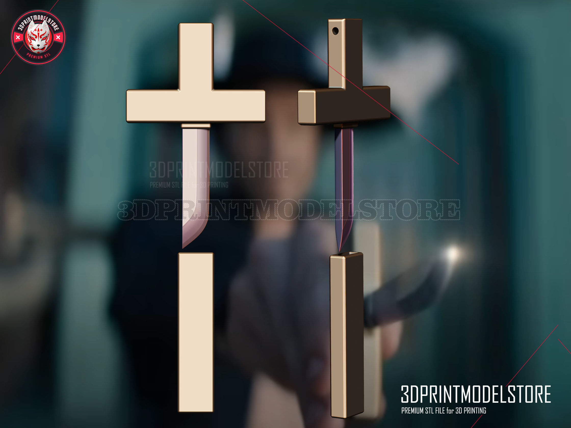 Dracule Mihawk Weapon - One Piece Live Action - Kogatana Knife 3D print model_2