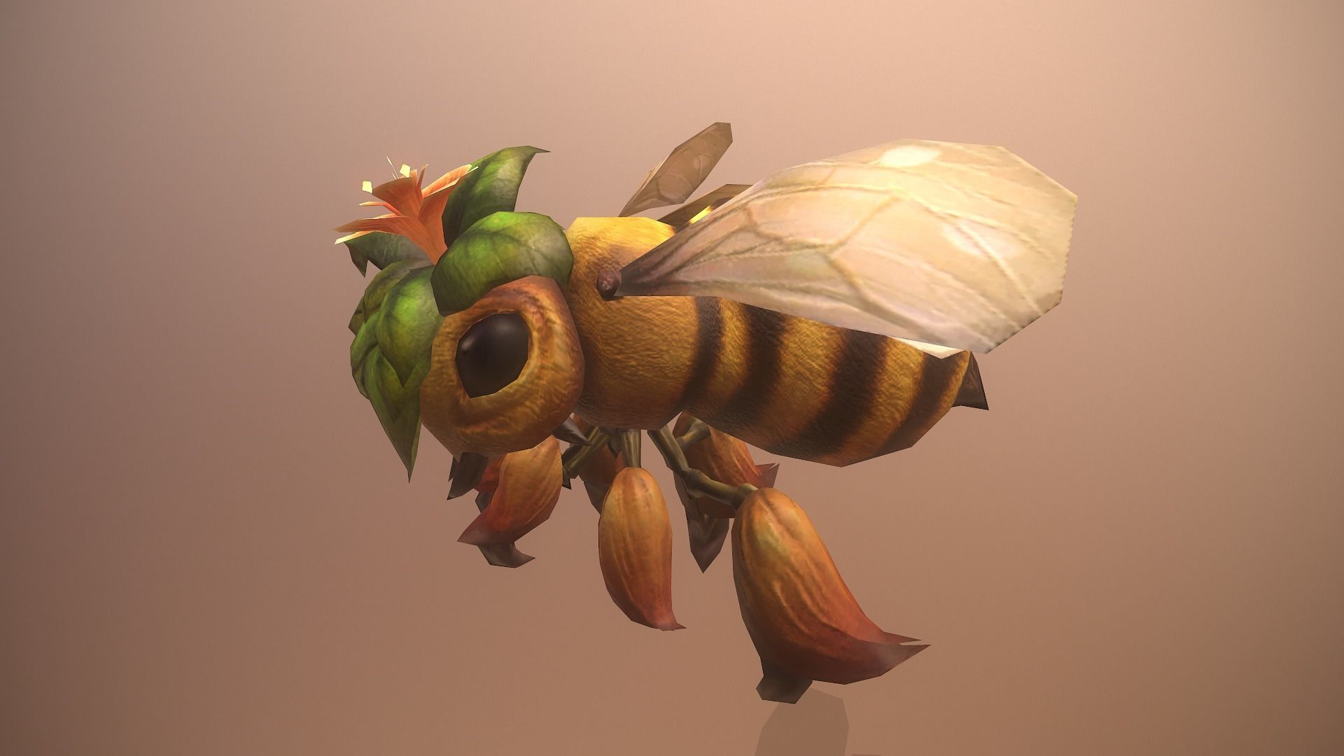 Hornet Low-poly 3D model_3