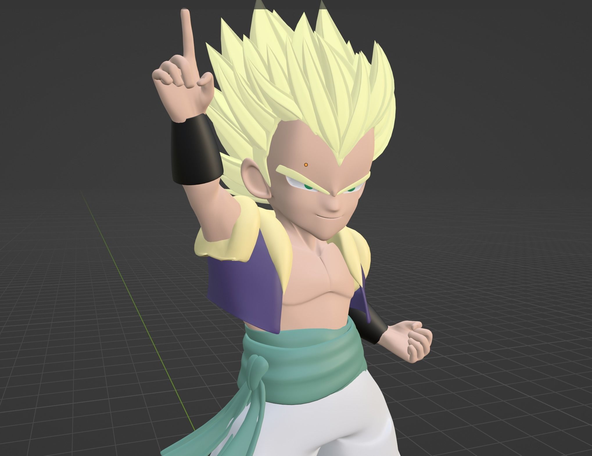 Gotenks - Dragonball Z 3D model_9