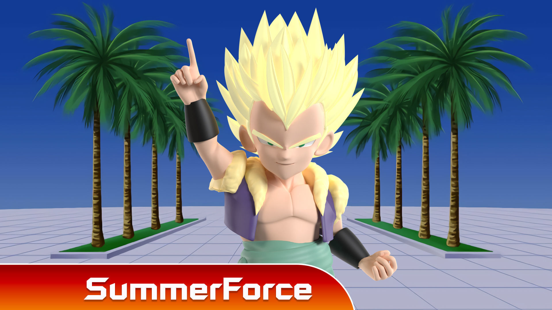 Gotenks - Dragonball Z 3D model_1