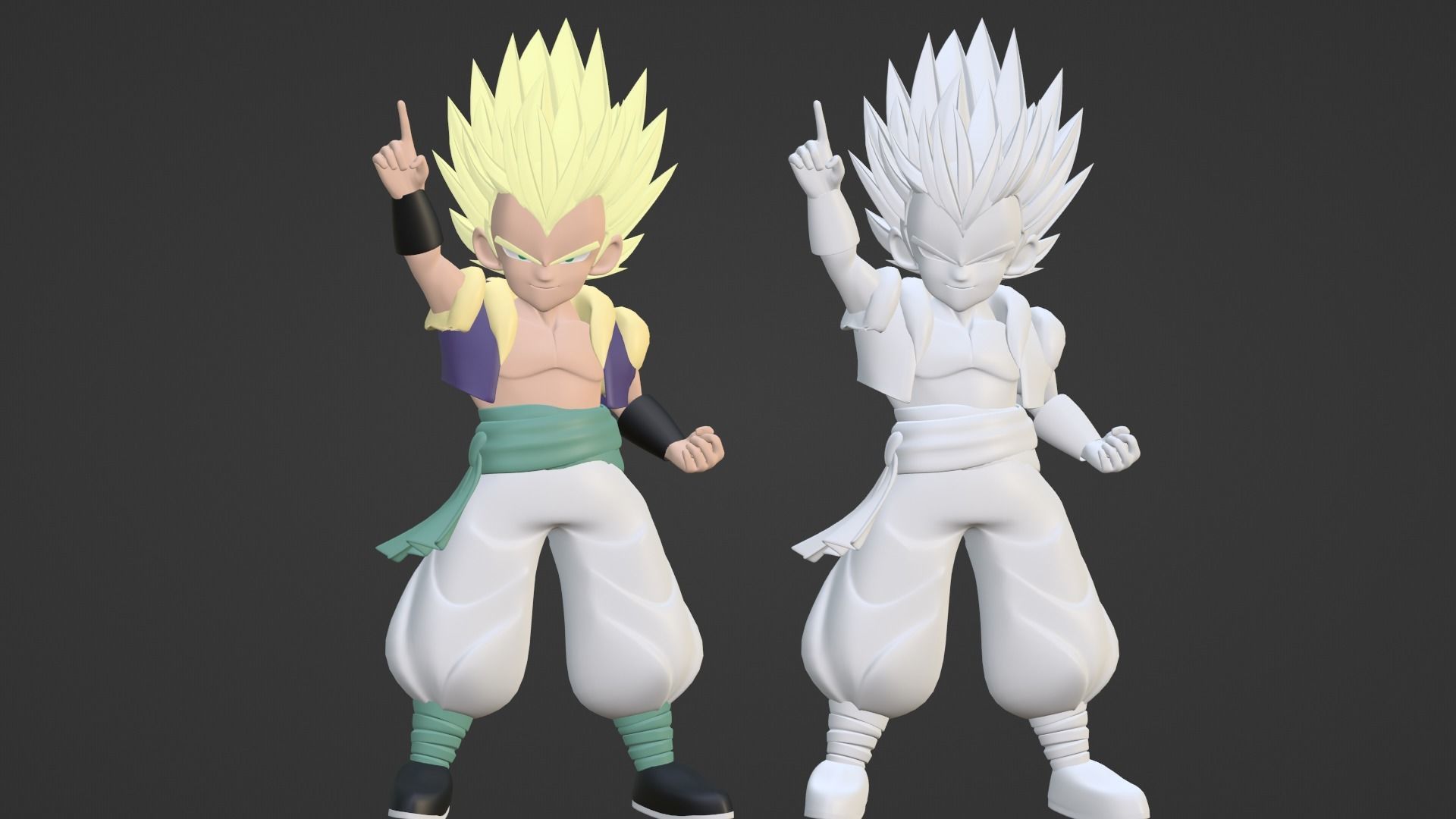 Gotenks - Dragonball Z 3D model_16