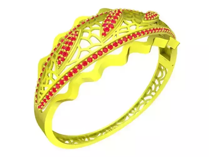 6437 korean art diamond bangle