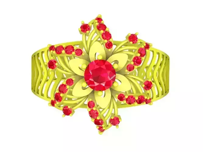 6440 luxury Flower diamond bangle 