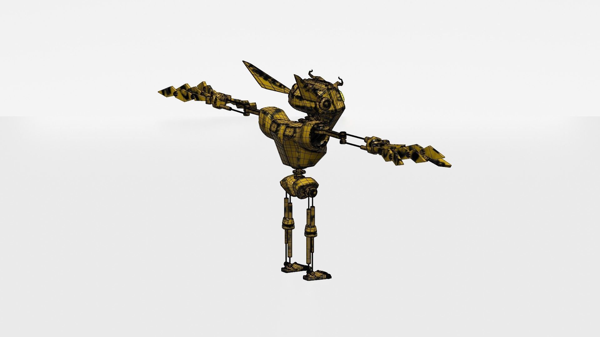 Friendly Robot Low-poly 3D model_30