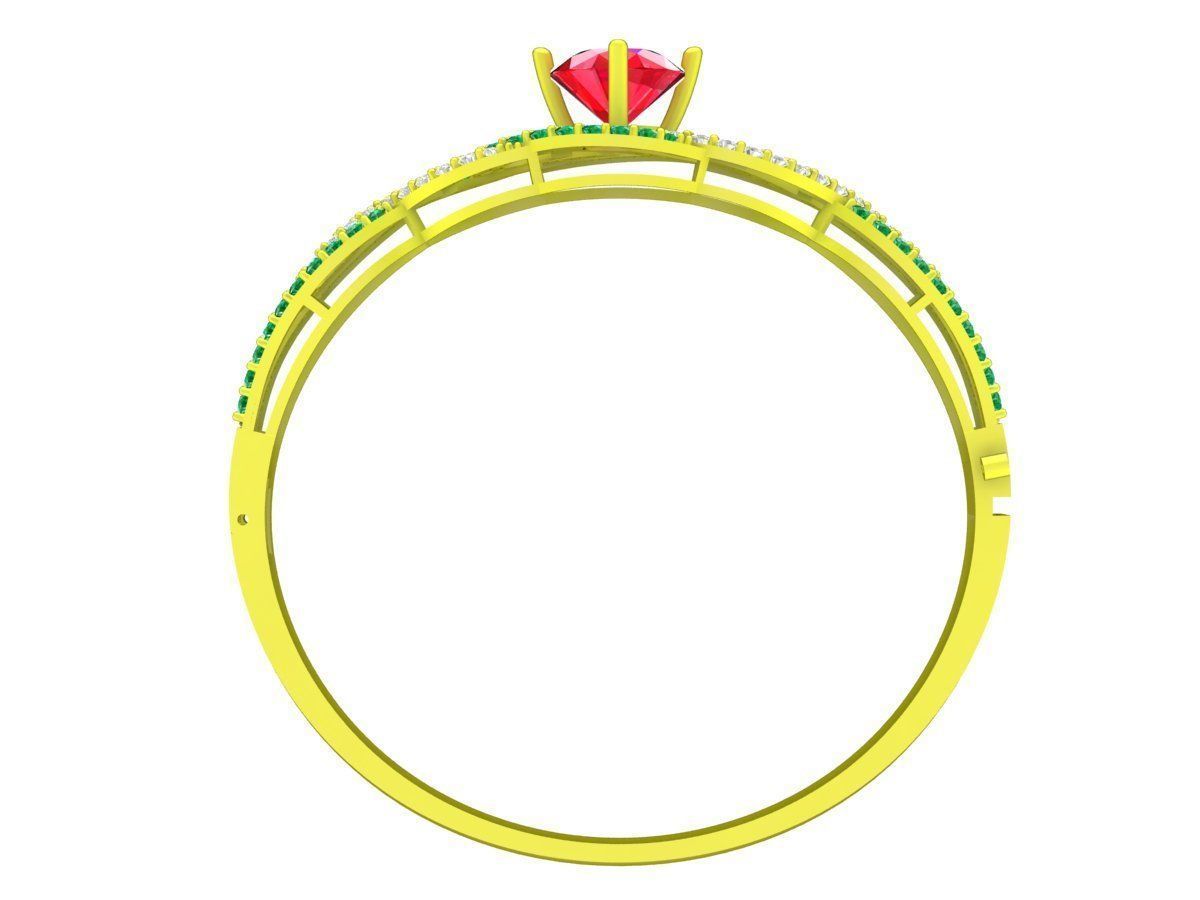 6450 chinese diamond bangle 3D print model_2