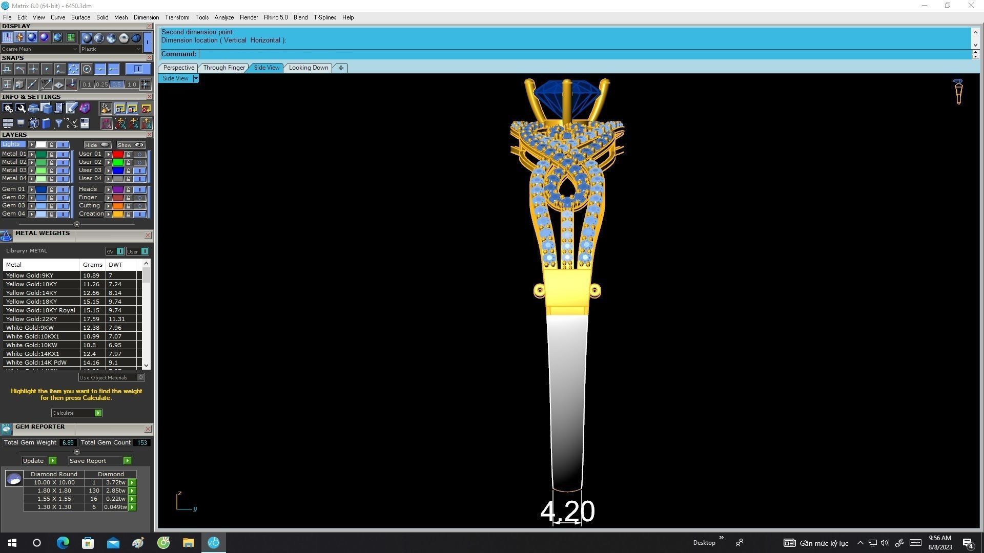 6450 chinese diamond bangle 3D print model_7