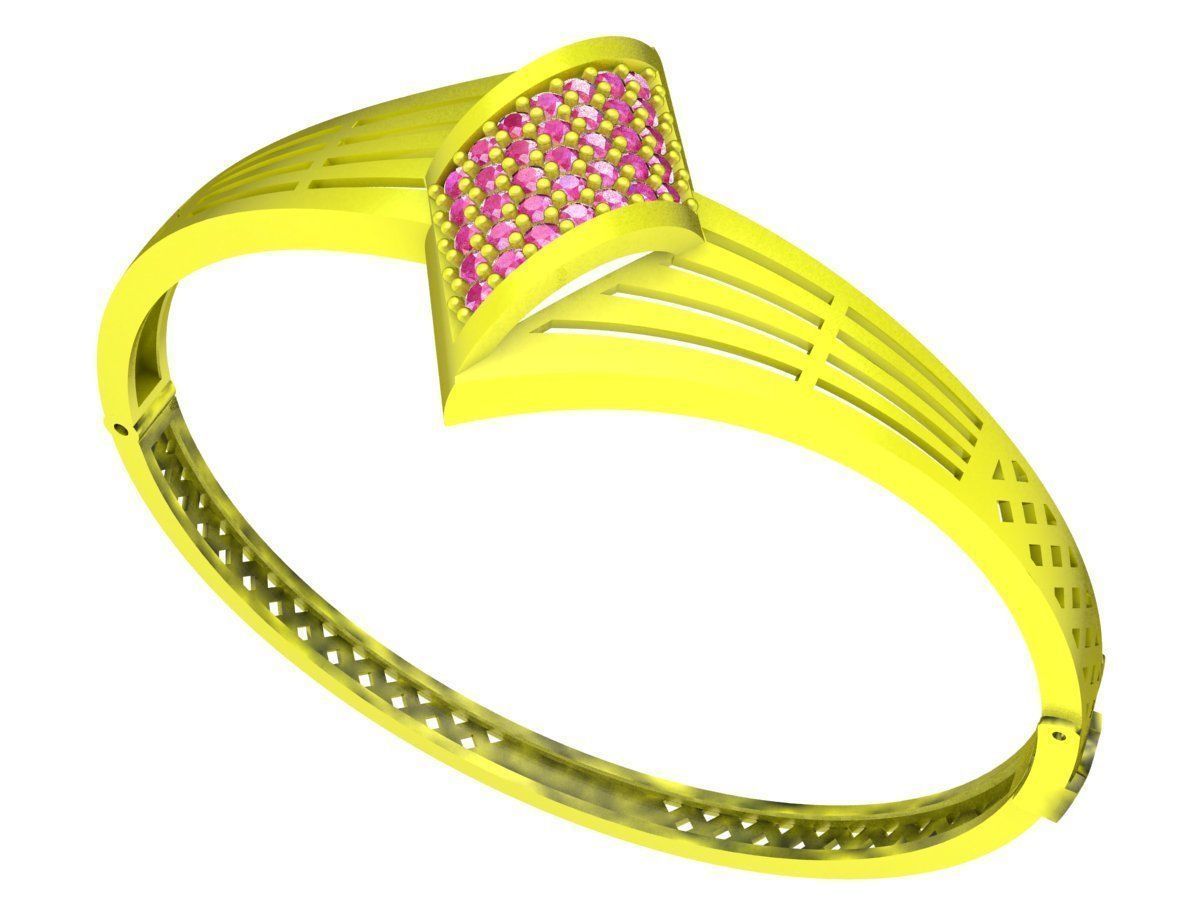 6464 vietnamese diamond bangle 3D print model_1