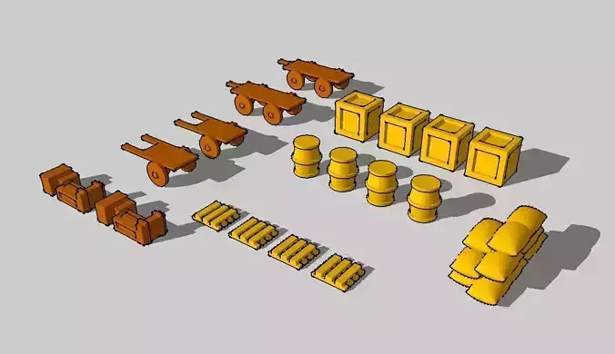 Logistics Accessories by Outland Models 3D Printable