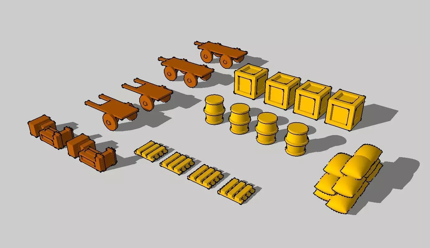Logistics Accessories by Outland Models 3D Printable 3D print model_0