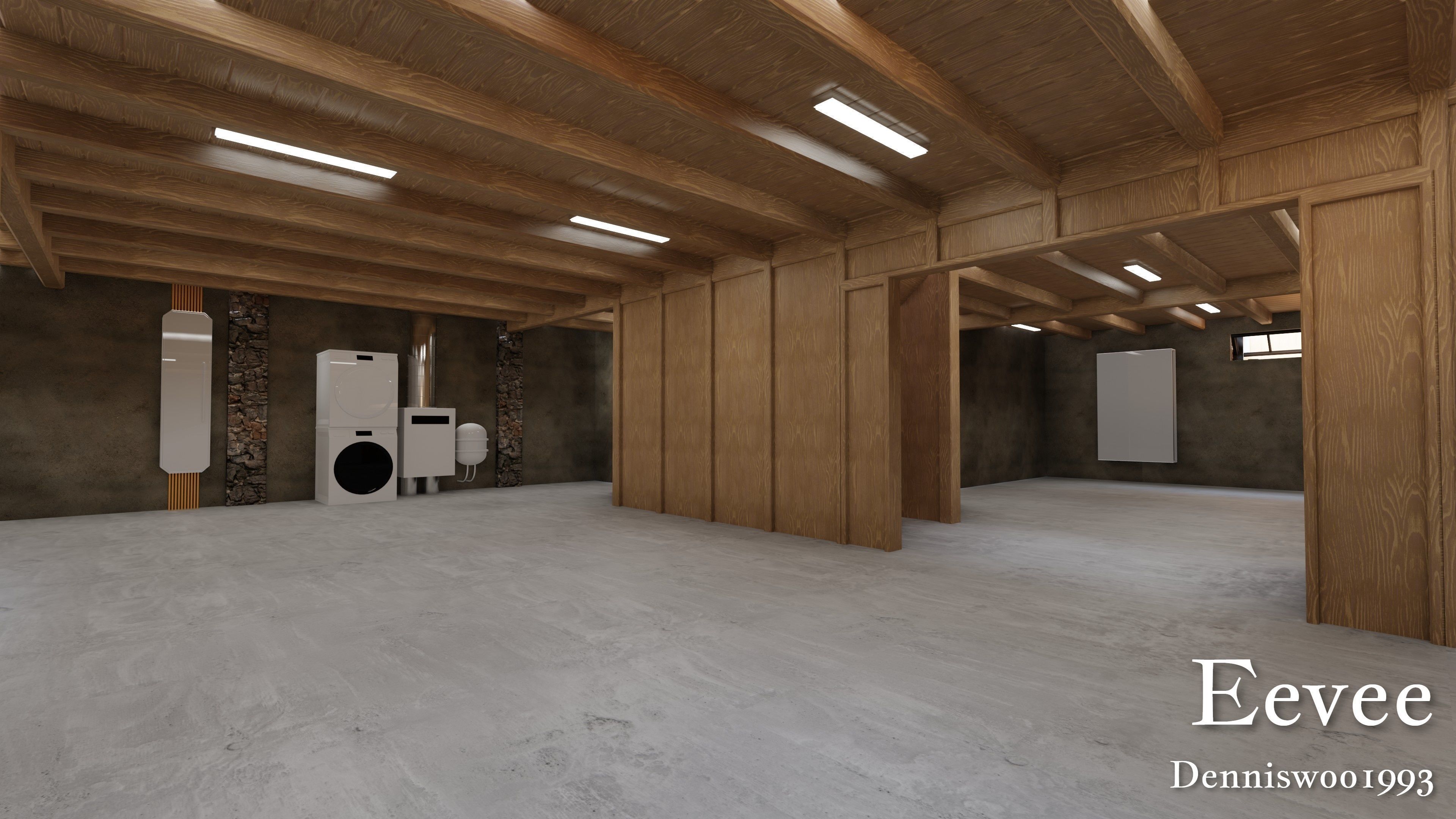 SHC Modular Classic Style American House 10 Low-poly 3D model_34