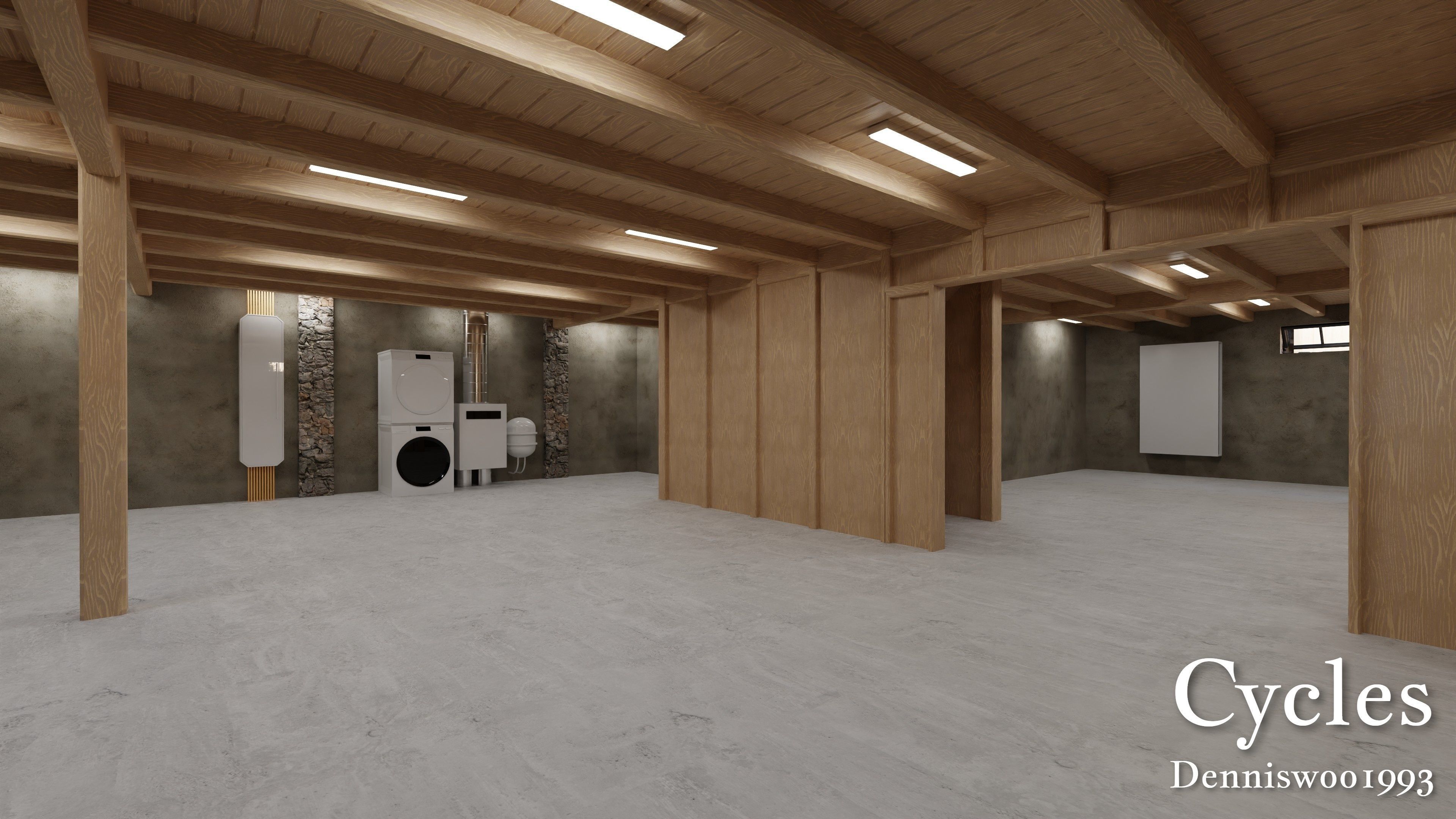 SHC Modular Classic Style American House 10 Low-poly 3D model_20