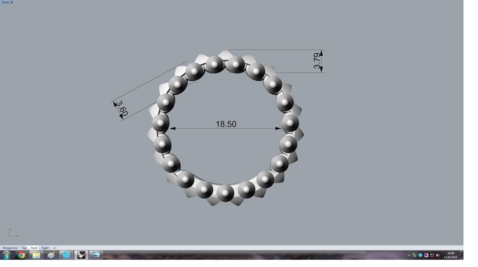 Clash  Ring 18 5 mm 3D print model_16