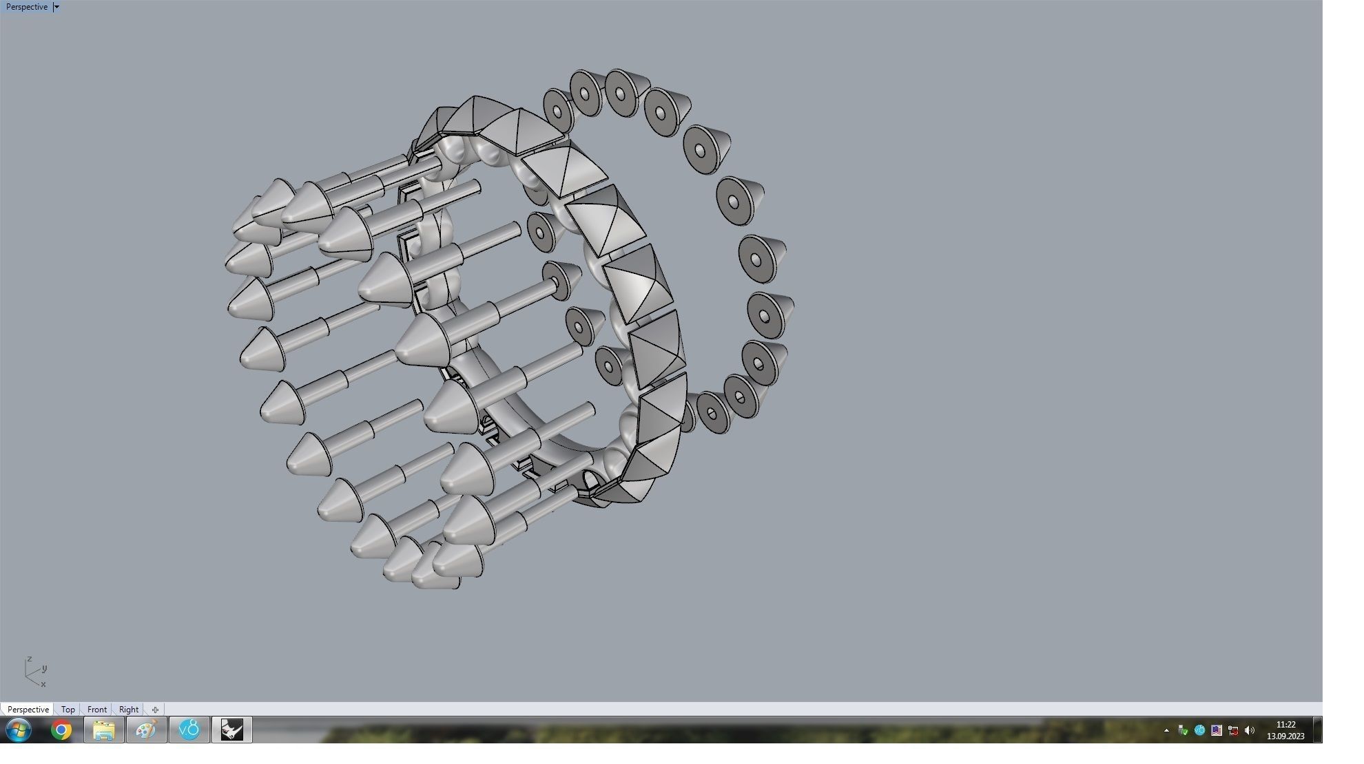 Clash  Ring 18 5 mm 3D print model_18