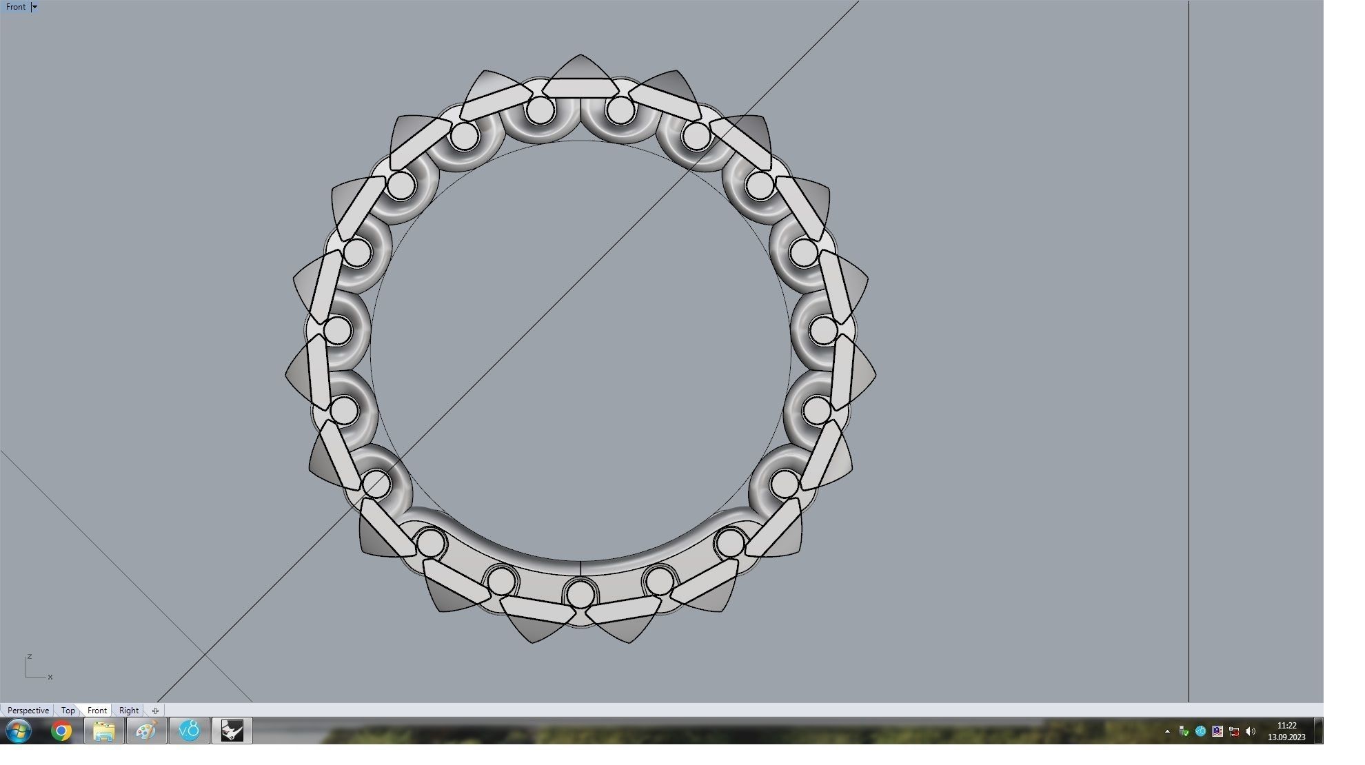 Clash  Ring 18 5 mm 3D print model_19