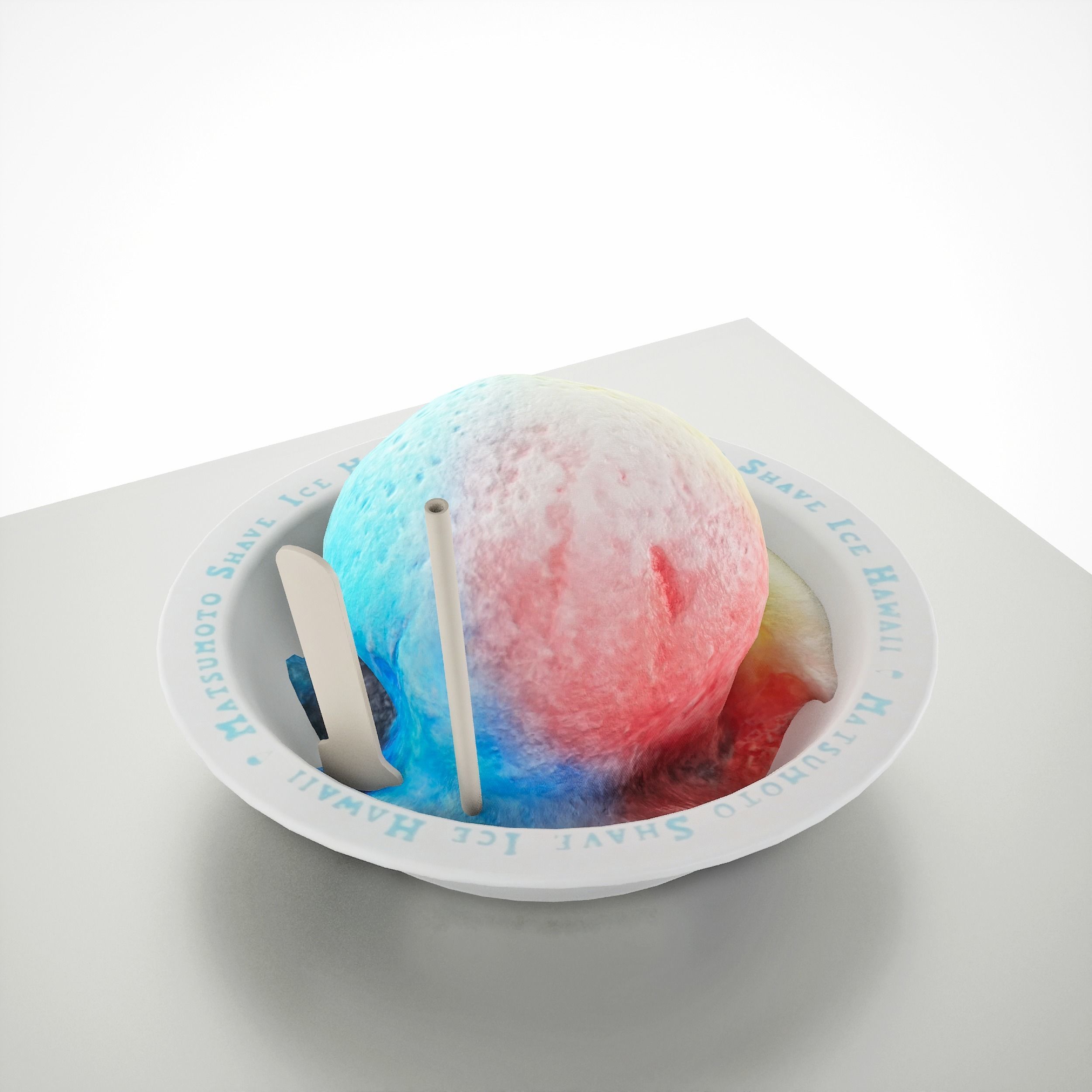 Game-Ready Ice Cream Sorbet Low-poly 3D model_2