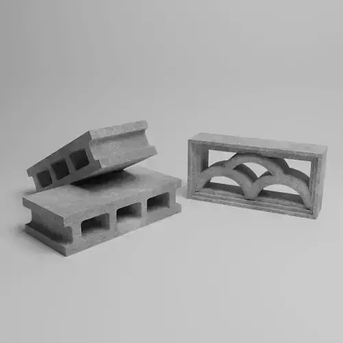 Cinder Block 3D model