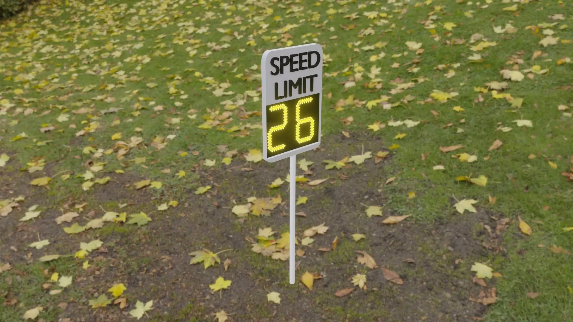 Speed Limit Sign Free low-poly 3D model