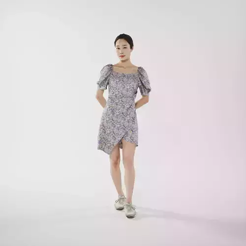 Asian Woman Scan Posed 9 - 2M poly