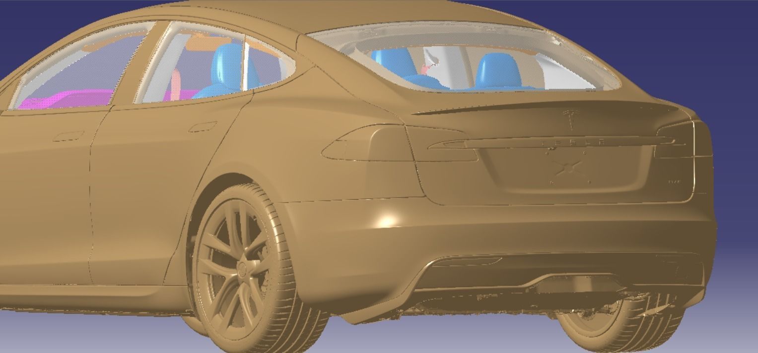 Tesla Model S Plaid 2021 Vehicle 3d scan model 3D model 3D model_3