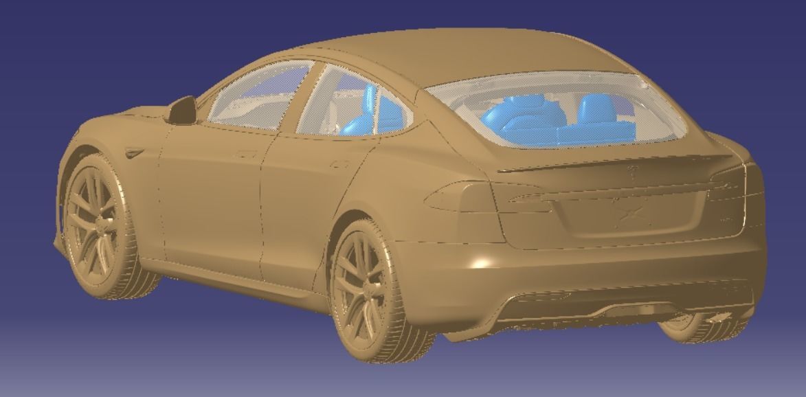 Tesla Model S Plaid 2021 Vehicle 3d scan model 3D model 3D model_4