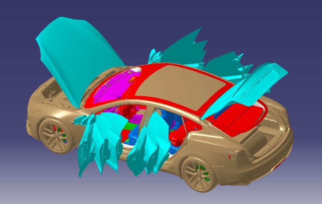 Tesla Model S Plaid 2021 Vehicle 3d scan model 3D model 3D model_8