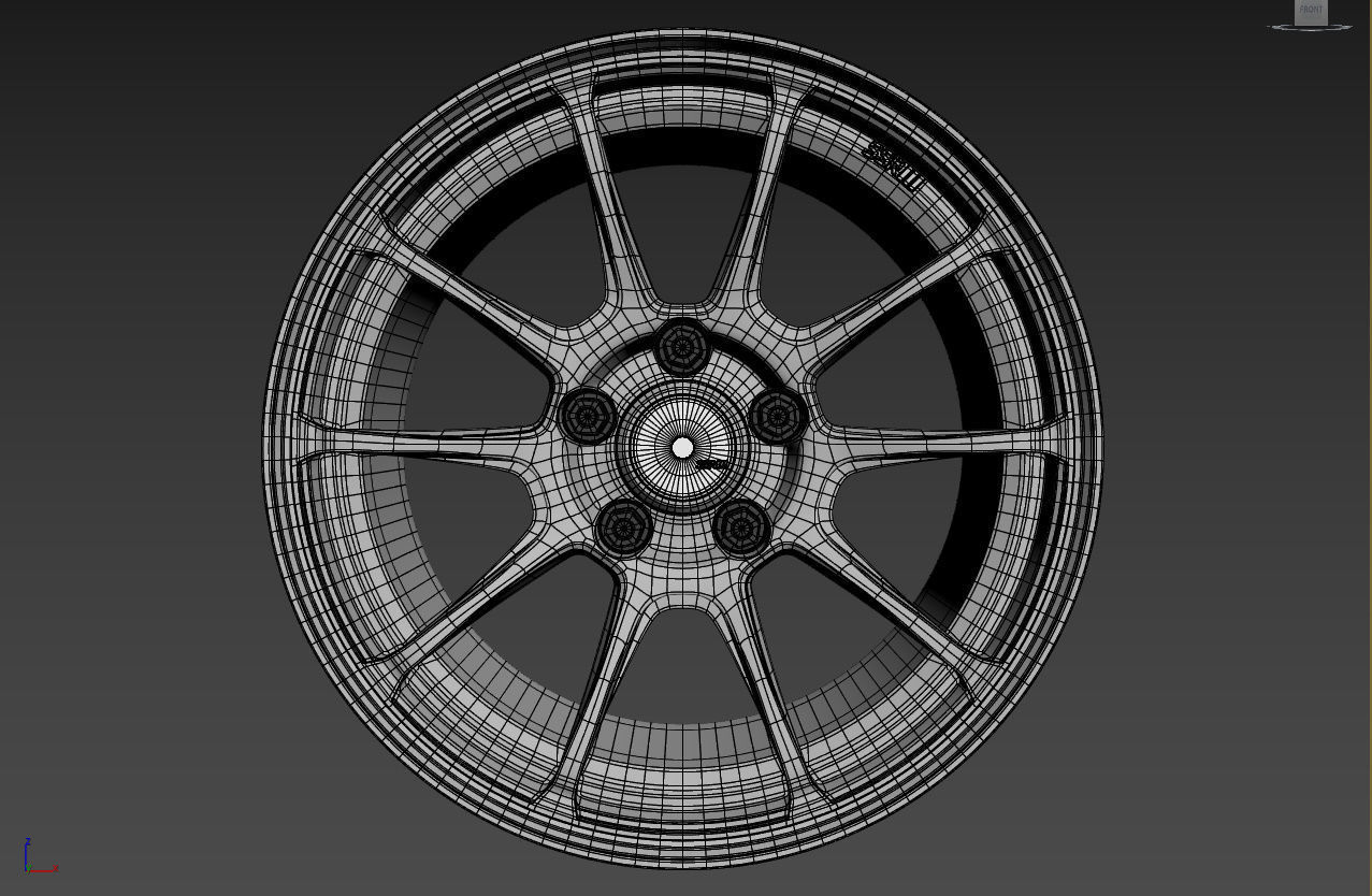 SSR GTV02 Wheel 3D model_34