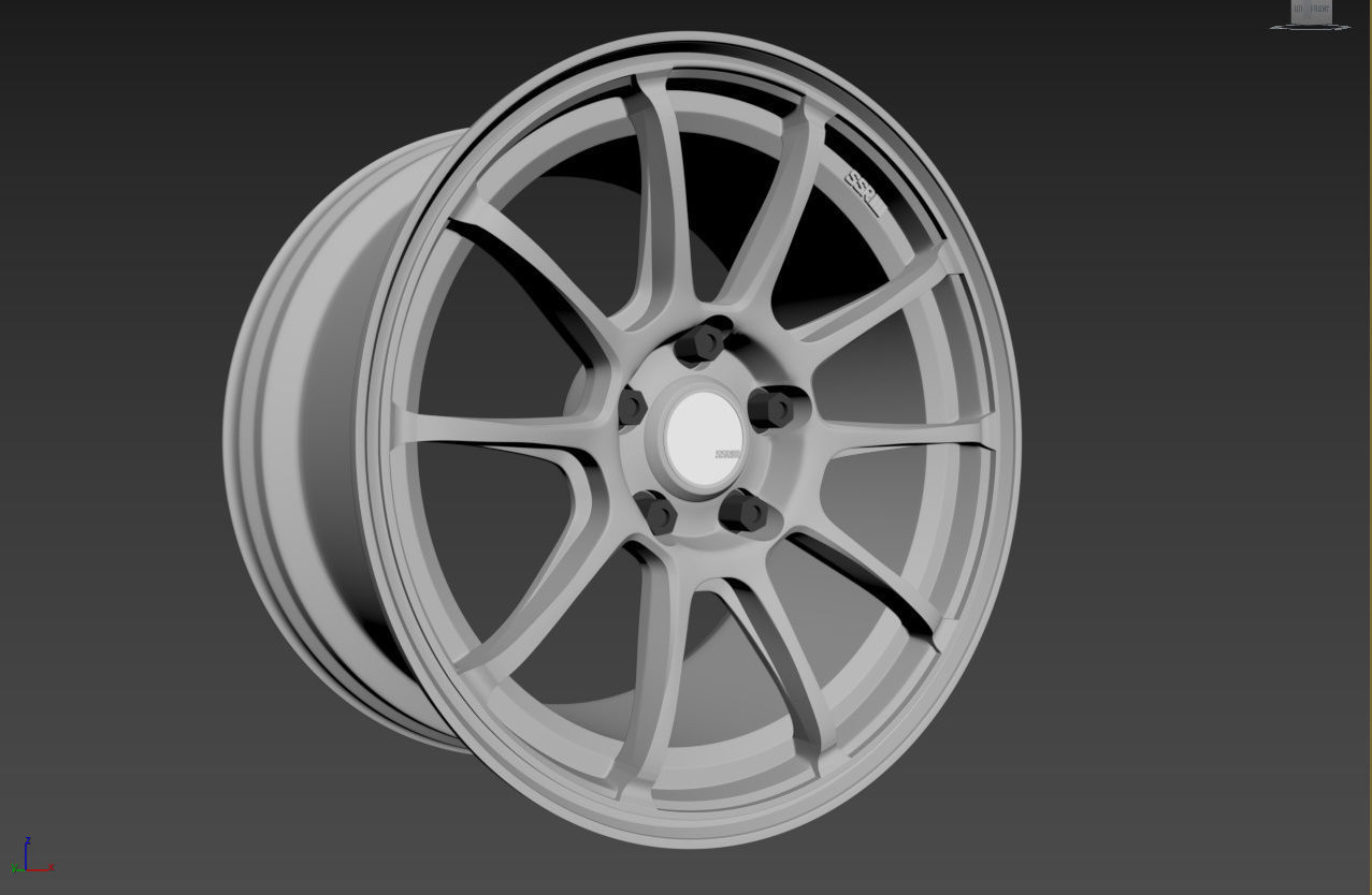 SSR GTV02 Wheel 3D model_9