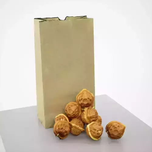 Korean Walnut Bread 3D model