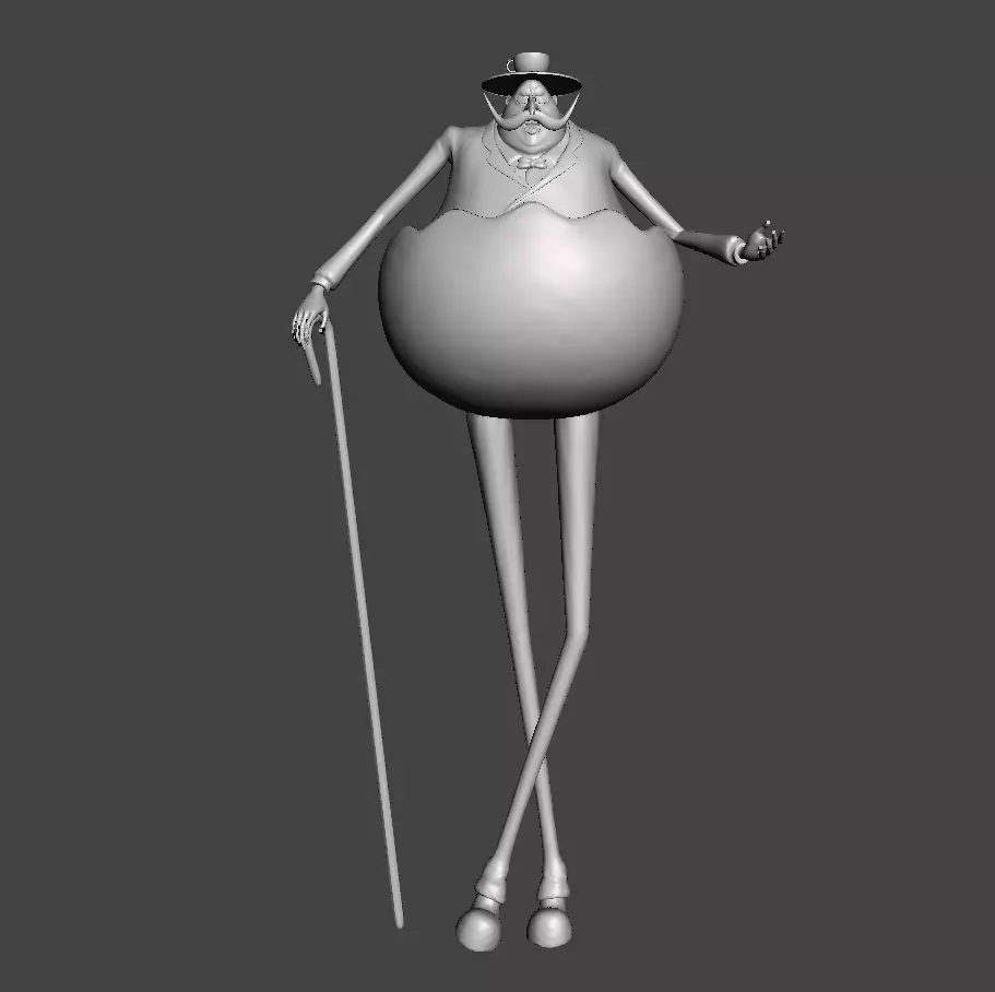 Baron Tamago 3D Model 3D print model