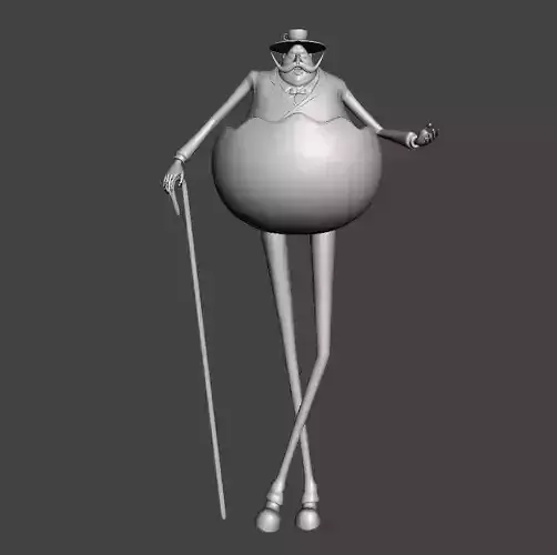Baron Tamago 3D Model