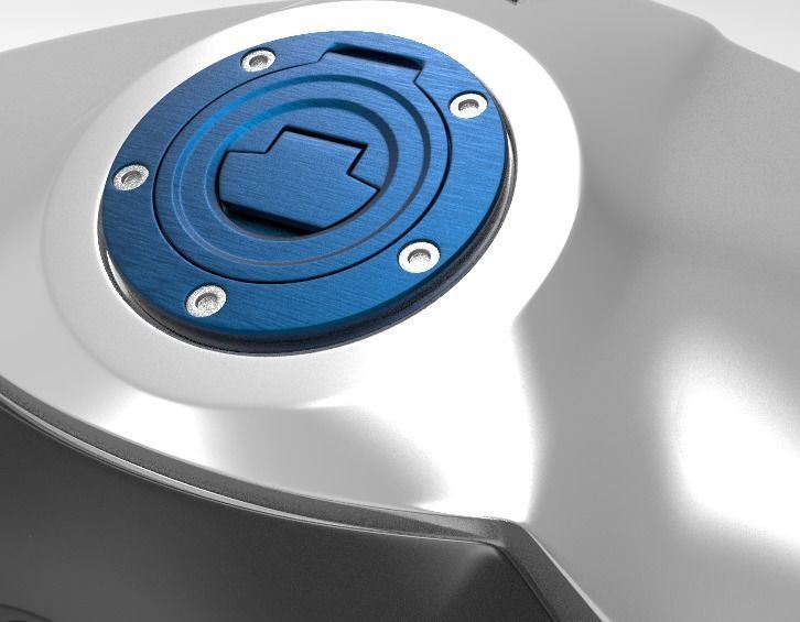 YAMAHA MT09 2021 2023 FUEL TANK SERBATOIO REAL SCALE 3D print model_5