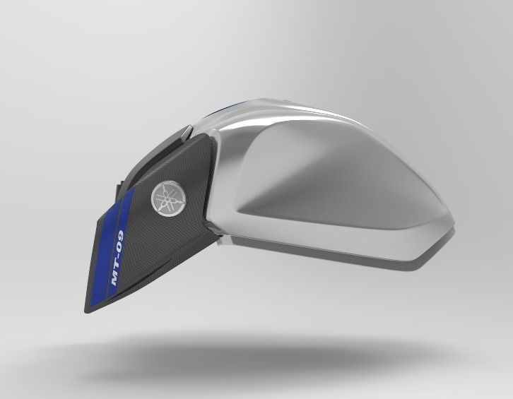 YAMAHA MT09 2021 2023 FUEL TANK SERBATOIO REAL SCALE 3D print model_2