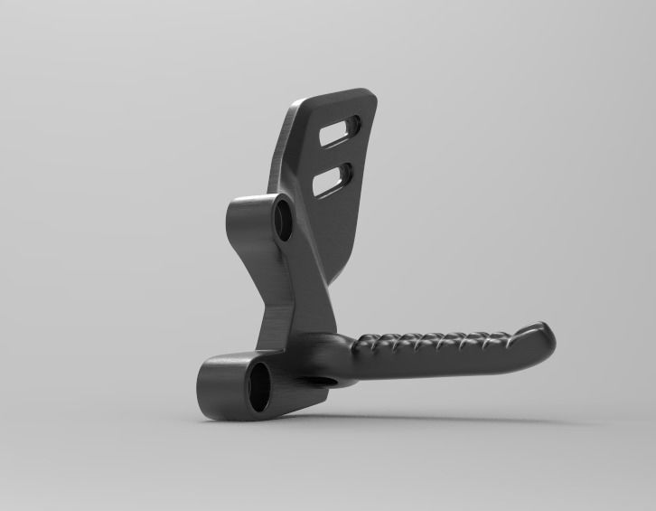 YAMAHA MT09 2021 2023 HEEL GUARD PARATACCO 3D print model_1