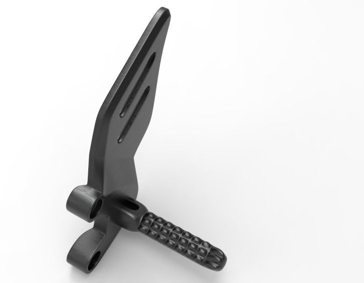 YAMAHA MT09 2021 2023 HEEL GUARD PARATACCO 3D print model_3