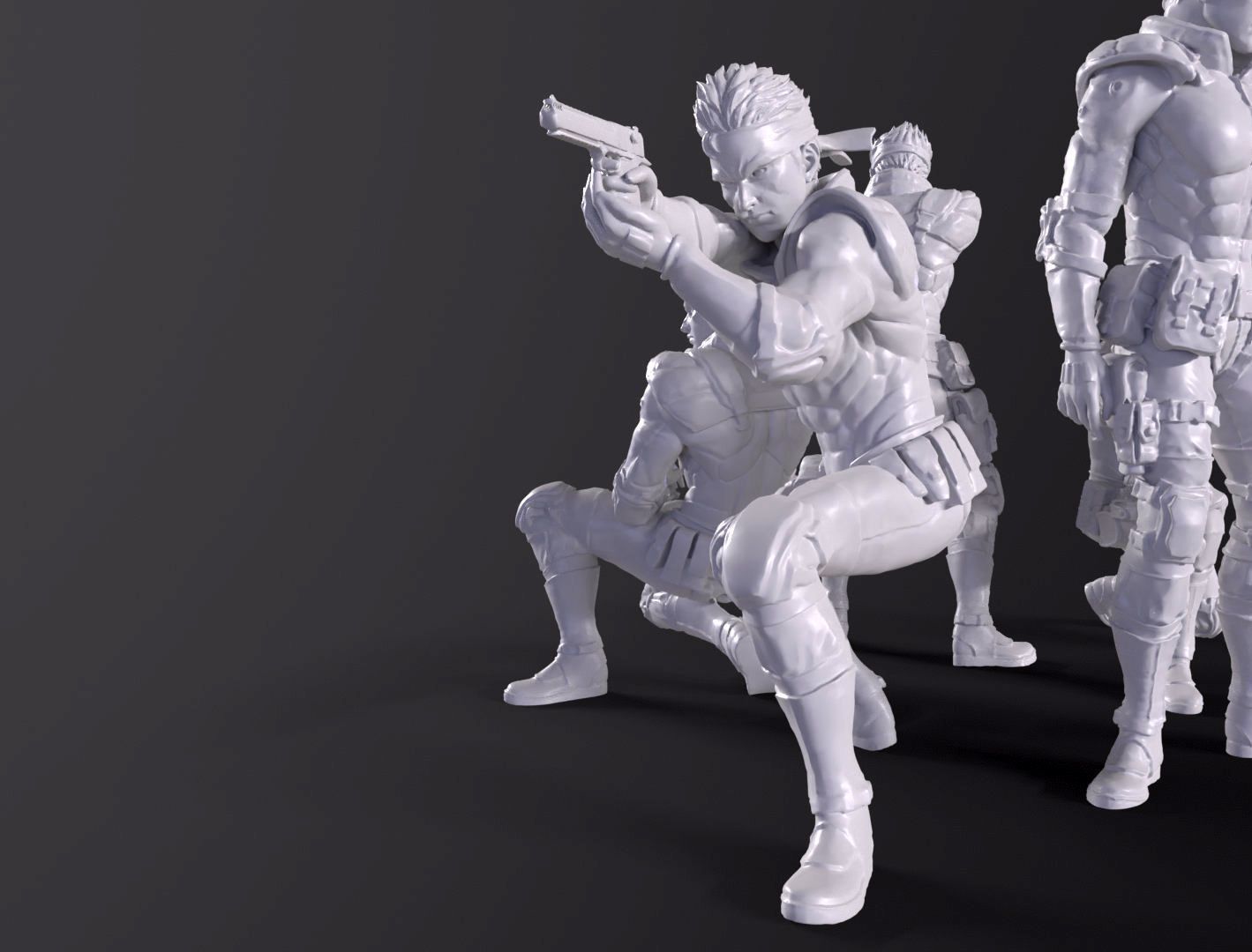 Solid Snake Printable fan art from MGS 3D print model_19