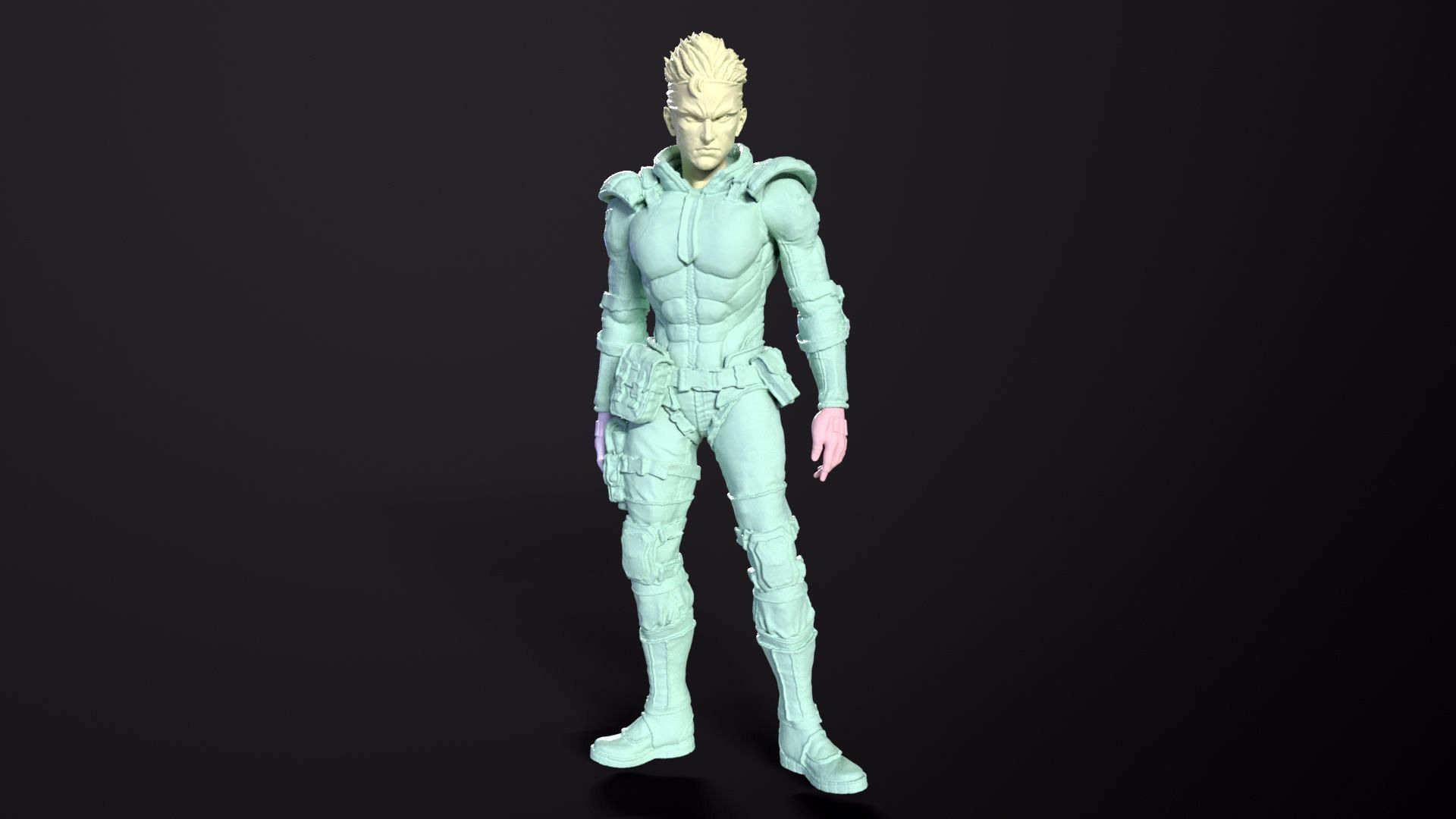 Solid Snake Printable fan art from MGS 3D print model_15