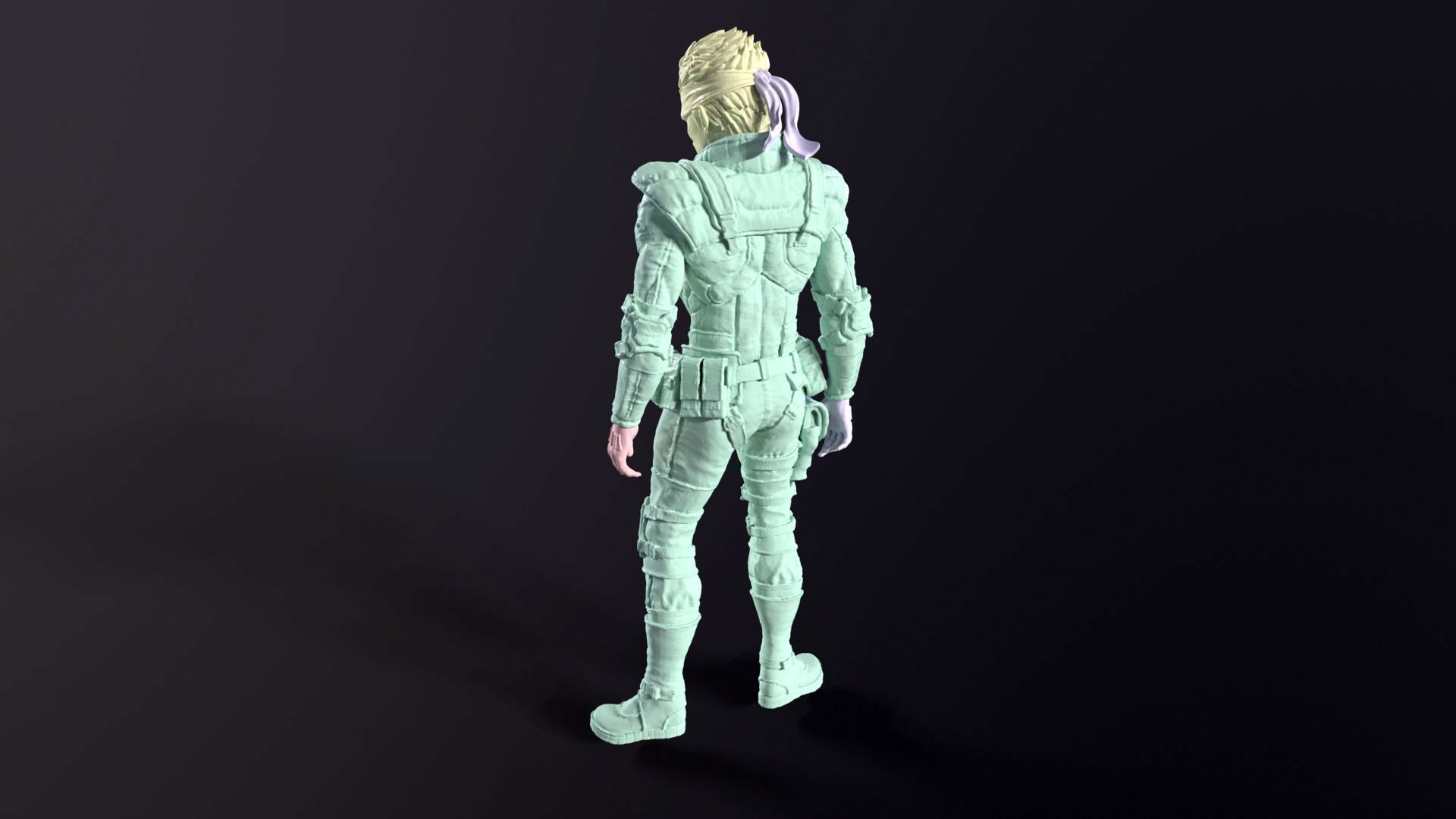 Solid Snake Printable fan art from MGS 3D print model_16