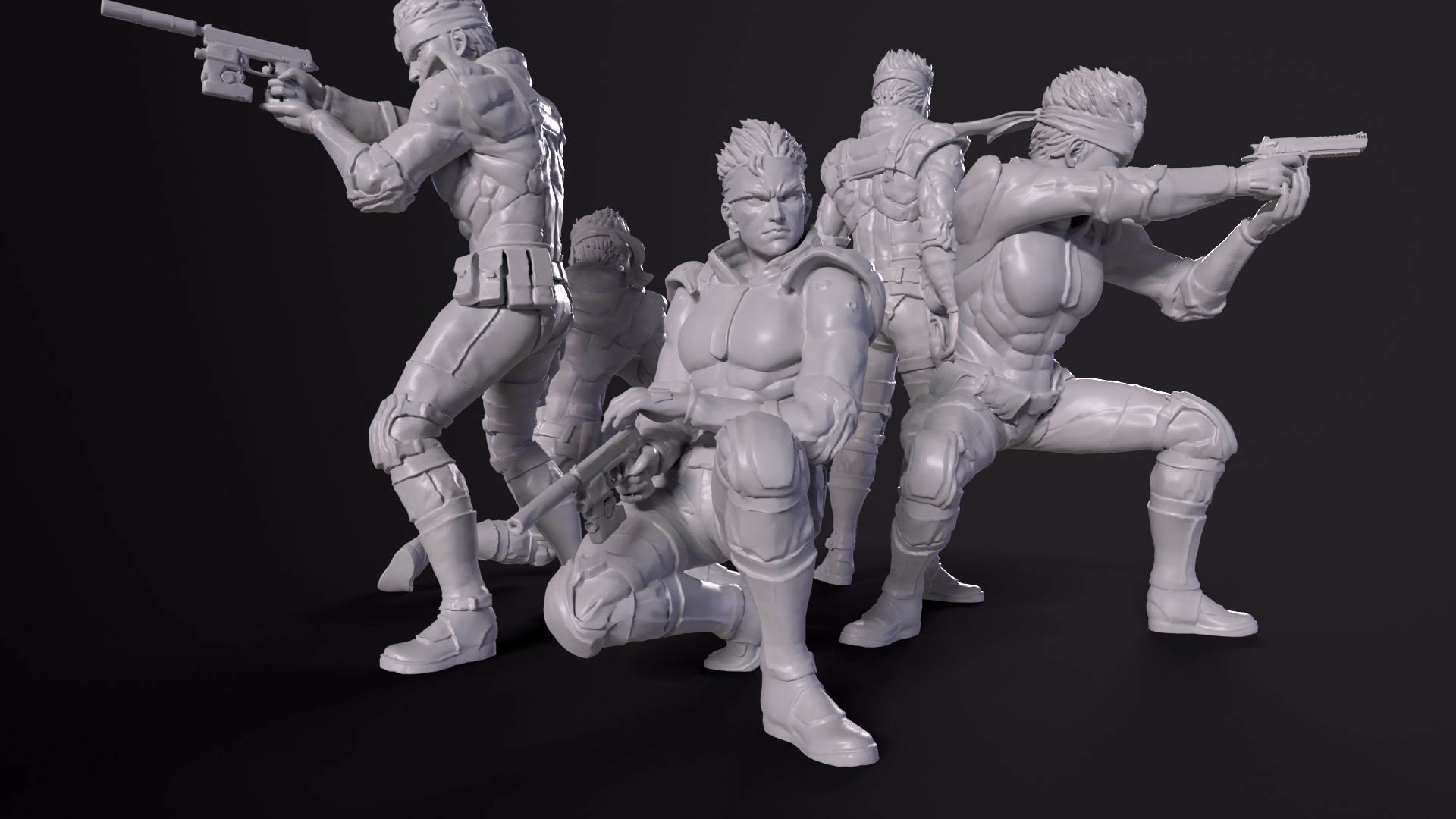 Solid Snake Printable fan art from MGS 3D print model_5