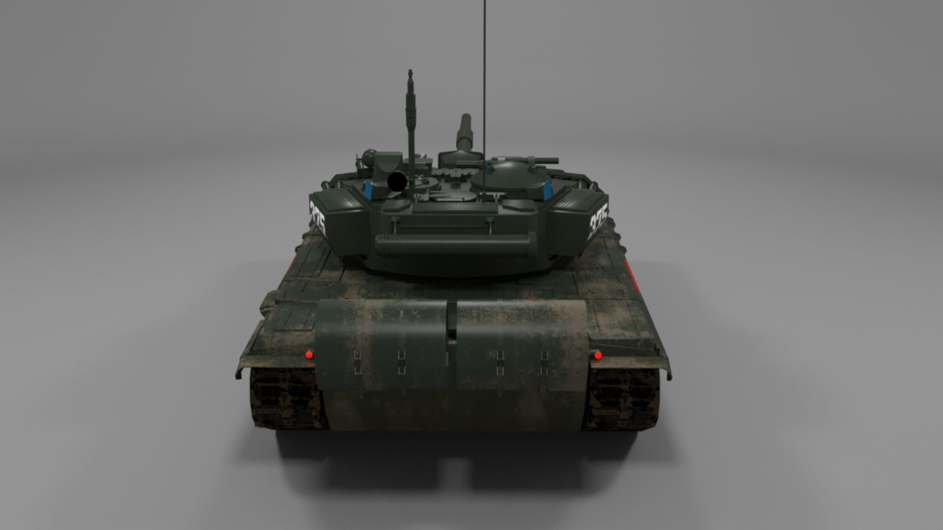 Weathered Wagner PMC T90A Tank Low-poly 3D model_14