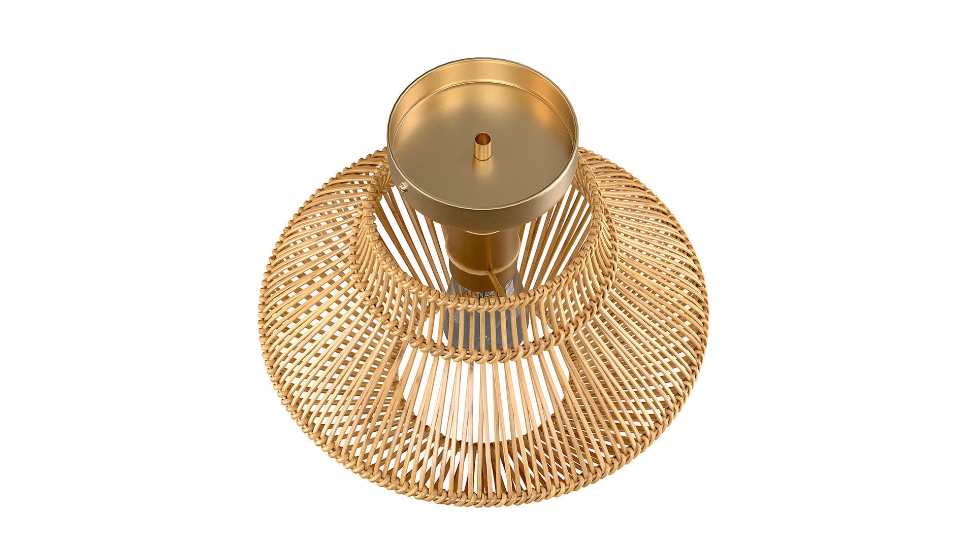 Neher Rattan Semi Flush Mount 3D model_5