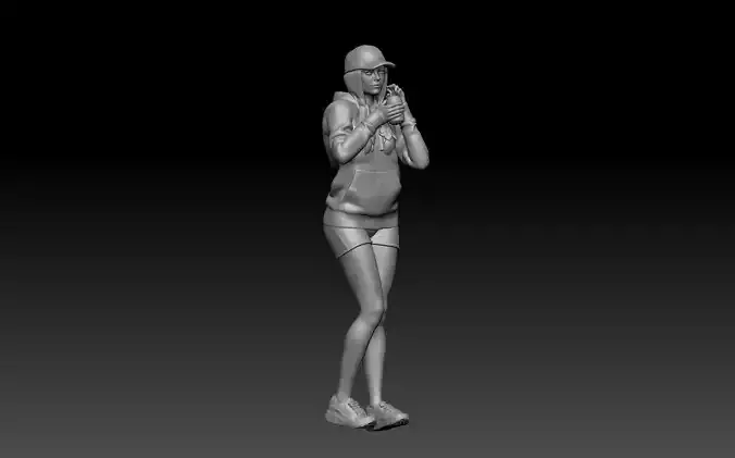 girl drink coca cola