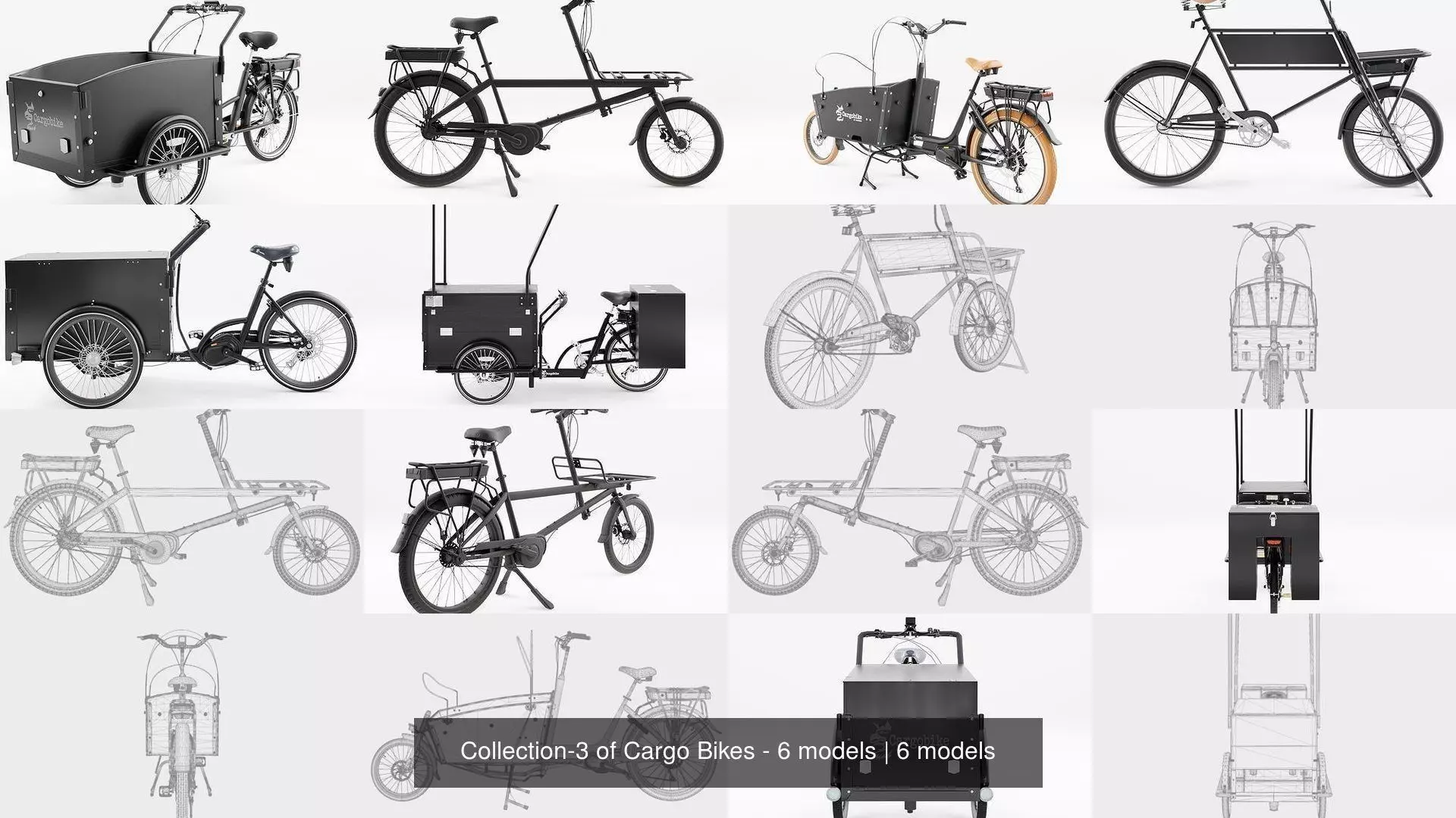 Collection-3 of Cargo Bikes - 6 models _1