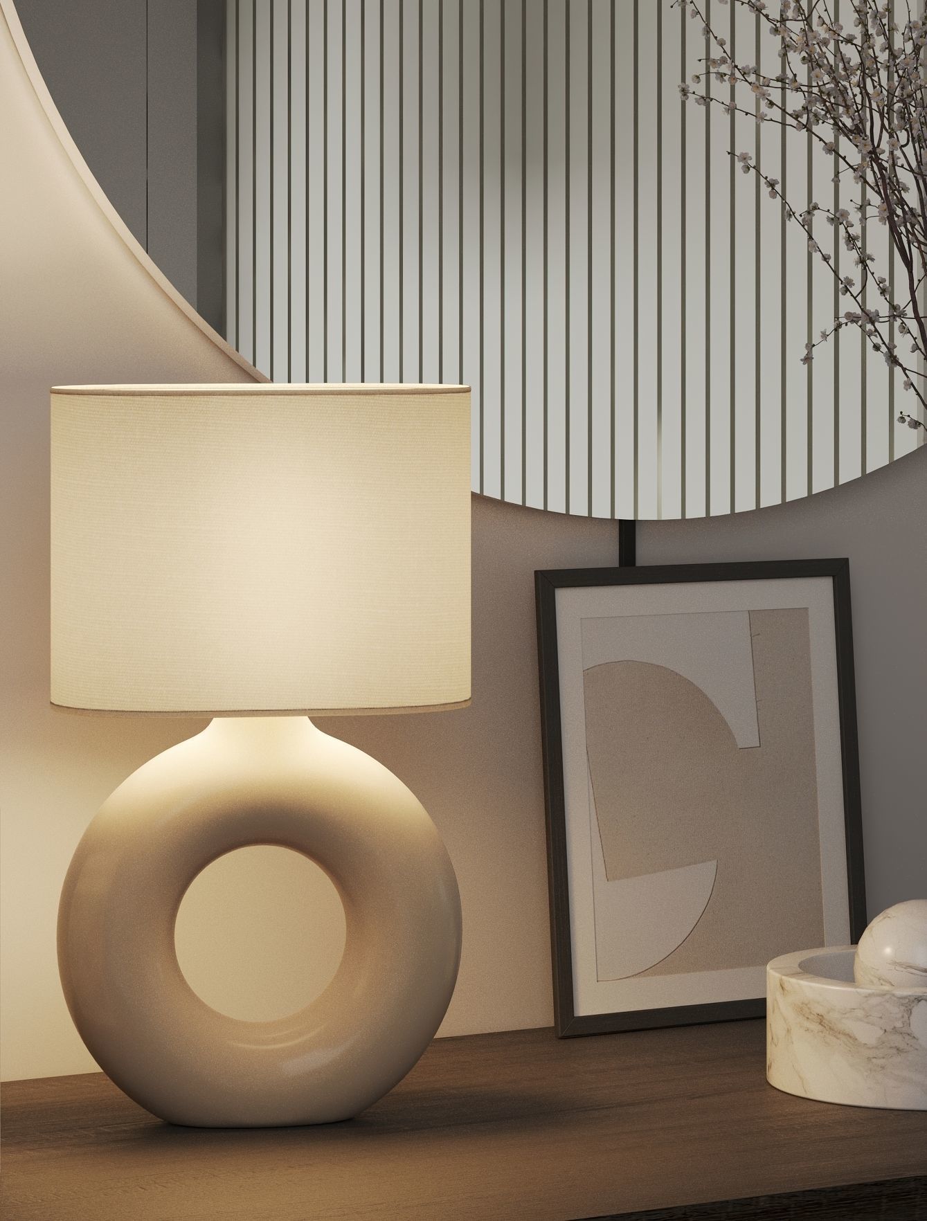 Lampada da tavolo in ceramica Katy 3D model_4